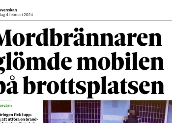 Tonåring glämde mobil på mordbrandplats.