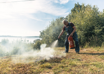Flera bränder har kunnat släckas av privatpersoner som larmats ut via appen Delta. 
BILD: Anton Frej