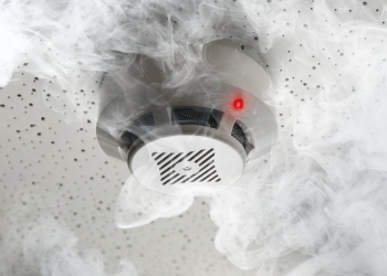 En brandvarnare väckte familjen som förlorade sitt hus i brand på nyårsdagen i Snällsböke. Ingen omkom, enligt tidningen Smålänningen.